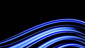 Blue Neon Light Trails Motion Background with Smooth Curved Streaks on Black for Futuristic Abstract Design - Powered by Shutterstock - Get 15% off with code: PIKWIZARD15