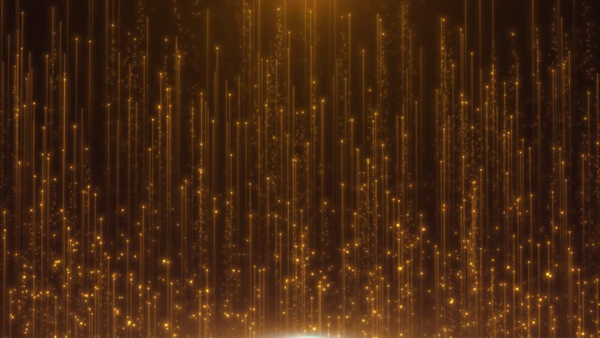 Golden Light Particle Award Background