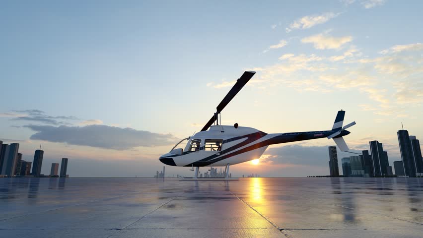 Low-altitude economic helicopter takeoff and landing