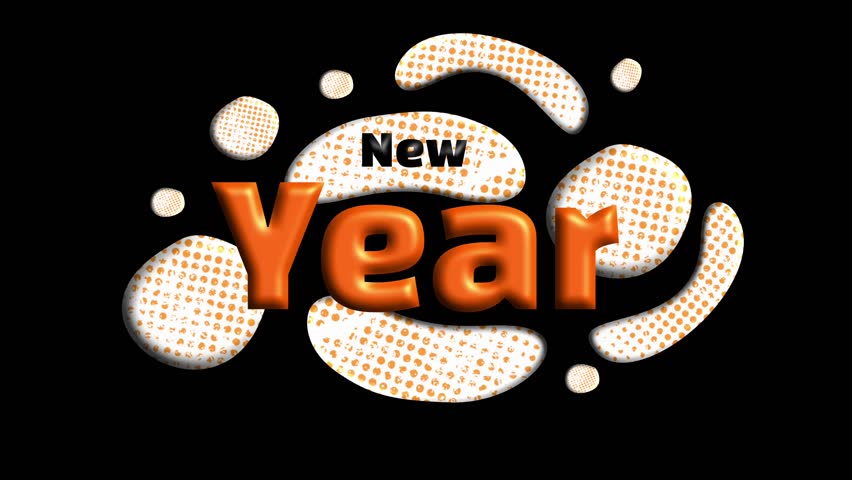 Modern bubble themed design highlighting new year typography - Powered by Shutterstock - Get 15% off with code: PIKWIZARD15