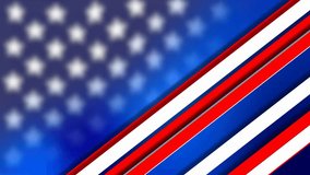 USA colors with blurred stars and glowing stripes, abstract grunge background, capturing patriotic theme, Independence Day, and festive visuals. - Powered by Shutterstock - Get 15% off with code: PIKWIZARD15