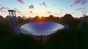 3D animation of the FAST telescope system in Guizhou, China - Powered by Shutterstock - Get 15% off with code: PIKWIZARD15