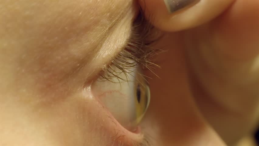 Side Profile: Human Eye, Eyelashes, and Iris Detail