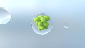 Green Grapes Inside Clear Water Droplet Floating in the Air on Light Blue Background

 - Powered by Shutterstock - Get 15% off with code: PIKWIZARD15