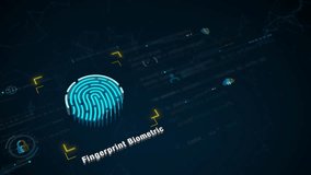 Digital fingerprint biometric scan with AI technology and cyber security authentication background design - Powered by Shutterstock - Get 15% off with code: PIKWIZARD15