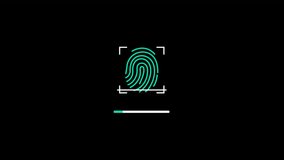 Fingerprint Scanning. Biometric Security Concept Animation Video - Transparent - Powered by Shutterstock - Get 15% off with code: PIKWIZARD15