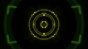 dynamic digital interface featuring animated neon rings and pulsating effects - Powered by Shutterstock - Get 15% off with code: PIKWIZARD15