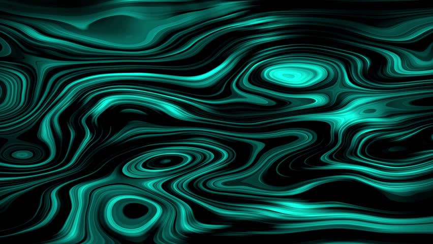 Abstract glowing cyan colorful ripple trendy liquid background 4k