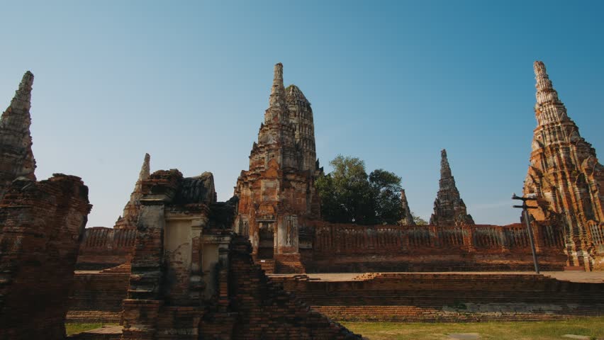 Wat Chaiwatthanaram ancient buddhist temple in Ayutthaya, Thailand. UNESCO World Heritage Site