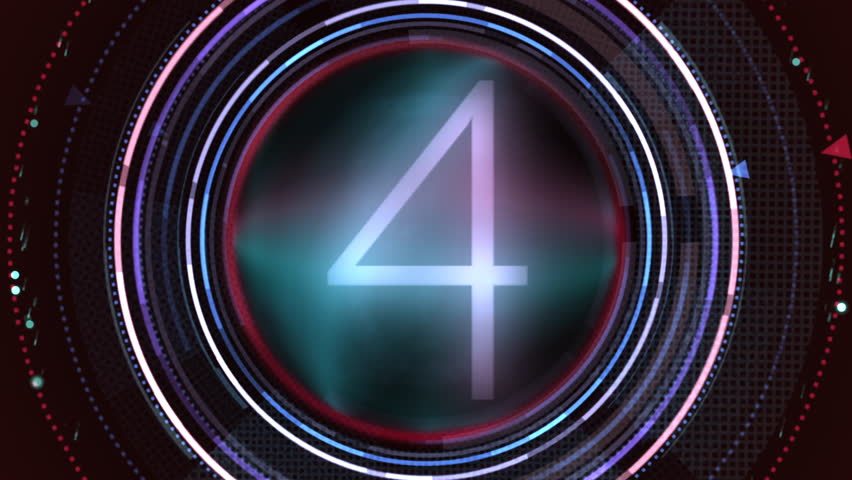 Futuristic Countdown Neon HUD Digital Data. A dynamic, circular countdown graphic surrounded by neon rings and glowing lines. Perfect for sci fi intros, tech branding, and futuristic video projects. - Powered by Shutterstock - Get 15% off with code: PIKWIZARD15