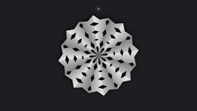 3D metallic mandala rotating in loop. - Powered by Shutterstock - Get 15% off with code: PIKWIZARD15