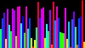 Vibrant animated bar chart data visualization. - Powered by Shutterstock - Get 15% off with code: PIKWIZARD15