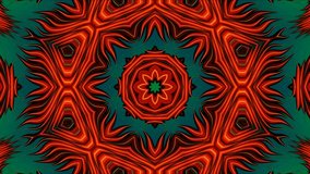 Vibrant Color Mandala Kaleidoscope Pattern Abstract Floral Fiery Symmetry Loop - Powered by Shutterstock - Get 15% off with code: PIKWIZARD15