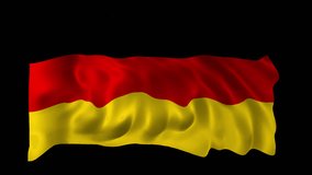 Realistic Germany flag waving in a seamless loop with alpha channel for overlays perfect for German Unity Day, national events, government celebrations, cultural projects, and 4K compositing - Powered by Shutterstock - Get 15% off with code: PIKWIZARD15