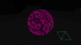 Abstract organic sphere with geometric wireframes. - Powered by Shutterstock - Get 15% off with code: PIKWIZARD15