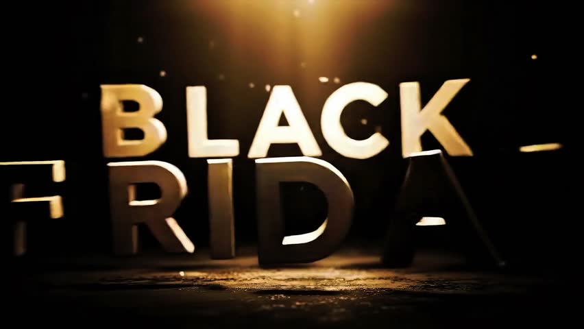 Black Friday 2025 Mega Sale Opener — Dynamic Red and Gold 4K Animated Promo