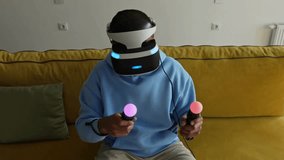 Man Using Virtual Reality Headset Device - Powered by Shutterstock - Get 15% off with code: PIKWIZARD15