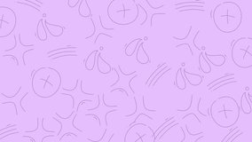 A seamless pastel purple pattern featuring stars, bananas, and circles. Perfect for backgrounds, textiles, and creative projects. - Powered by Shutterstock - Get 15% off with code: PIKWIZARD15