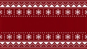 Christmas Knitted Ugly Sweater Background. Red and White Nordic Style. - Powered by Shutterstock - Get 15% off with code: PIKWIZARD15