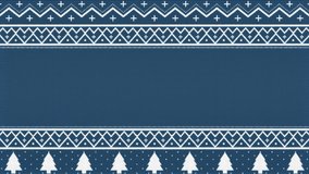Christmas Knitted Ugly Sweater Background. Blue and White Nordic Style. - Powered by Shutterstock - Get 15% off with code: PIKWIZARD15