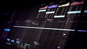 Futuristic financial trading dashboard motion background with glowing charts, analytics interface, stock market graphs, and real-time fintech data visualization design - Powered by Shutterstock - Get 15% off with code: PIKWIZARD15