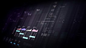 Futuristic financial trading dashboard motion background with glowing charts, analytics interface, stock market graphs, and real-time fintech data visualization design - Powered by Shutterstock - Get 15% off with code: PIKWIZARD15