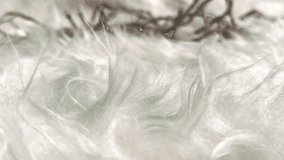 Vibrant LED fairy lights arranged on fluffy white fur in a seamless loop. The glowing bulbs and tangled wires produce a soft, dreamy, and festive decorative background for holiday visuals. - Powered by Shutterstock - Get 15% off with code: PIKWIZARD15