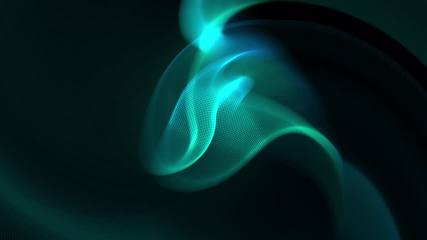 Abstract Turqoise Halftone Dots Loop Background with Red and Black Swirl Blur Pattern 4k