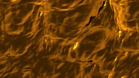 A golden liquid surface ripples and flows like molten gold or honey. A seamless loop perfect for luxury, abstract, or fantasy motion backgrounds - Powered by Shutterstock - Get 15% off with code: PIKWIZARD15