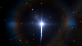 Animation showing a black hole pulling in stars and cosmic matter within a dense star cluster, illustrating swirling galaxies, space-time distortion, and dramatic celestial motion. - Powered by Shutterstock - Get 15% off with code: PIKWIZARD15