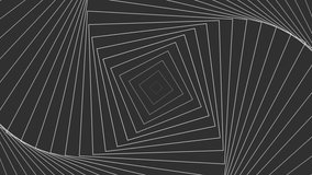 Abstract geometric tunnel illusion motion background with rotating squares and expanding lines - Powered by Shutterstock - Get 15% off with code: PIKWIZARD15
