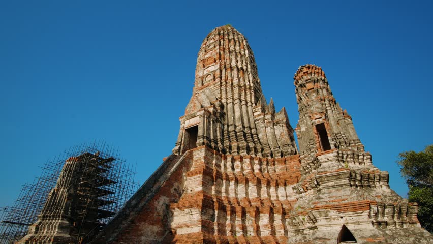 Wat Chaiwatthanaram ancient buddhist temple in Ayutthaya, Thailand. UNESCO World Heritage Site