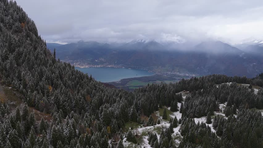 Aerial view of Lake Geneva