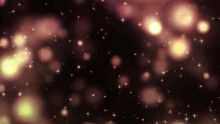 Warm Glowing Bokeh Lights Twinkling Stars Background Loop