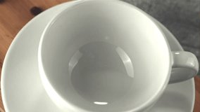 pour coffee powder into a white cup - Powered by Shutterstock - Get 15% off with code: PIKWIZARD15