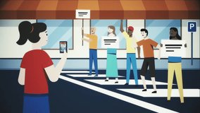 2D Animation: Male Mentor Teamwork, Cartoon Office Group, Guidance, Leadership, Business Coaching, Collaboration, Meeting - Powered by Shutterstock - Get 15% off with code: PIKWIZARD15