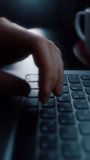 Hands actively typing on laptop keyboard - Powered by Shutterstock - Get 15% off with code: PIKWIZARD15