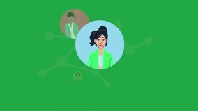 Animated social network connections – people networking, online community, global communication, digital social media illustration - Powered by Shutterstock - Get 15% off with code: PIKWIZARD15