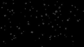 Elegant Transparent Bubbles Floating Upwards on Black Background Seamless Loop for Sparkling Overlays and Abstract Effects, Floating Iridescent Heart Bubbles and Soap Bubbles on Black Background. - Powered by Shutterstock - Get 15% off with code: PIKWIZARD15