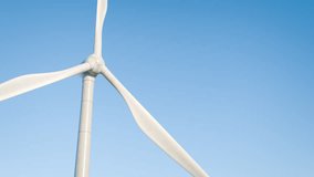 Wind turbine rotation. Wind power plant. Environmental care. Green electricity generation. Wind turbine rotation. Green energy. Renewable energy sources. - Powered by Shutterstock - Get 15% off with code: PIKWIZARD15