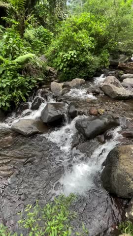 Clear water for life, water from Mount Prau