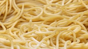 Spaghetti texture, long wheat noodles, uncooked italian pasta, extreme close-up - Powered by Shutterstock - Get 15% off with code: PIKWIZARD15