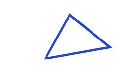 hand drawn doodle blue triangle isolated on white - Powered by Shutterstock - Get 15% off with code: PIKWIZARD15