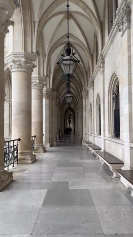 Architectural Details of Vienna City Hall (Wiener Rathaus), Austria – Gothic Revival Landmark