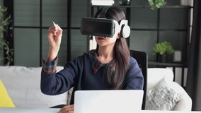 Women wear VR headsets at work for virtual collaboration, designing 3D models, immersive training, and analyzing data in a virtual space. - Powered by Shutterstock - Get 15% off with code: PIKWIZARD15