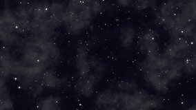 Animation background. Falling Snow, Flowing White Particles, Slow Motion, Cosmic Atmosphere - Powered by Shutterstock - Get 15% off with code: PIKWIZARD15