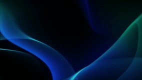 Abstract animation featuring flowing, semi-transparent ribbons of blue and teal light against a black backdrop. A modern and stylish background for technology or science themes. - Powered by Shutterstock - Get 15% off with code: PIKWIZARD15