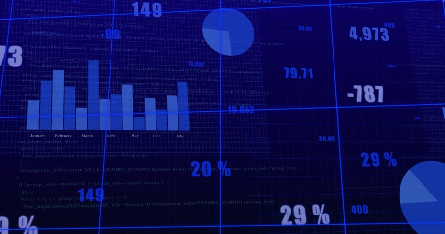 Incoming data feed arriving, four HUD panels updating and showing live metrics with magenta frame. Neon, holographic, dashboard, analytics, monitoring, interface, futuristic