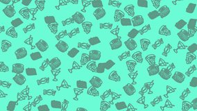 Many stylized drawings of candy and ice cream treats, perfect for creating fun and colorful designs for a variety of projects. - Powered by Shutterstock - Get 15% off with code: PIKWIZARD15
