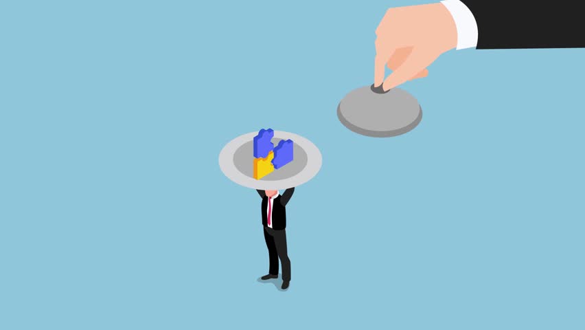 Business Opportunities on a Platter 3d animation cartoon